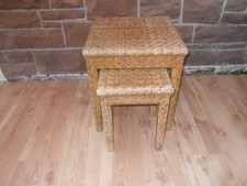 Vintage Nest of 2 Cane Bamboo