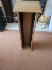 Heavy Wooden CD Rack 50 Cds