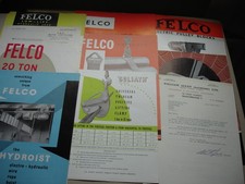1960s FELCO Lifting Appliances Catalogue Brochures Blocks Hoists Slings Cranes