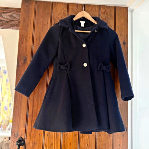 Monsoon girls navy hooded long - girls,