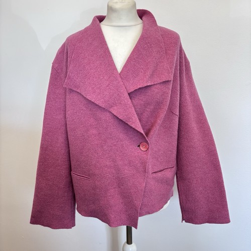 Oska boiled wool jacket size - wool, 3