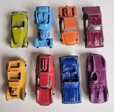8 x small Vintage Tootsietoy USA  Die-Cast Cars 6cm Made in USA