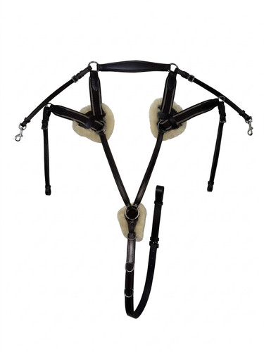 Point leather martingale - point,