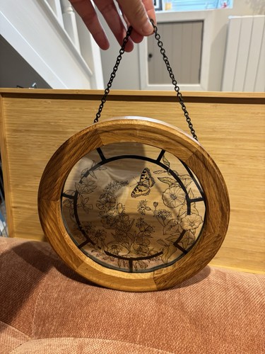 Round painted glass - round,