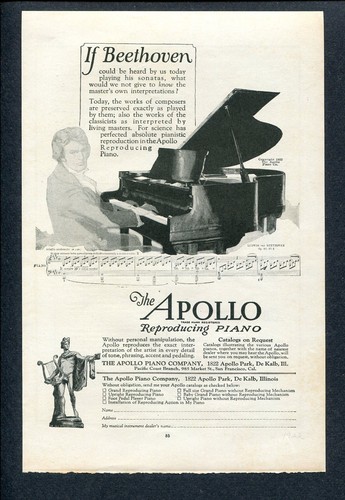 1922 apollo reproducing piano - apollo,