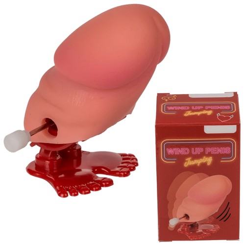 Jumping willy wind up toy - willy,