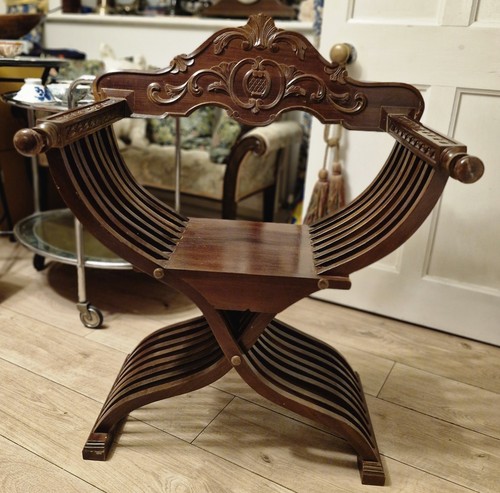 Rare savonarola armchair - rare,