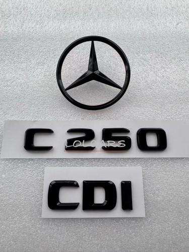 Gloss black rear star - black, &
