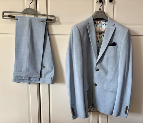 Next suit pale blue mens - blue, 36s