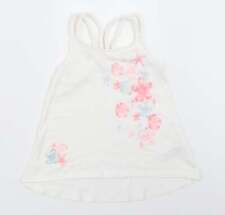 Jillian's Closet Girls White Cotton blend Tank Size 5-6 Years