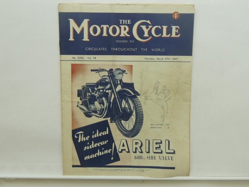 March 1947 the motorcycle - march,