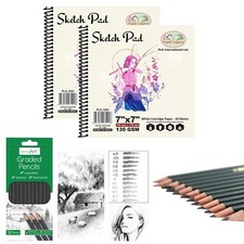 Pack of 2 Sketch Pad 7"x7"