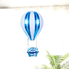 Hot Air Balloon Birthday Party Decoration Helium/Air Glossy Foil Large