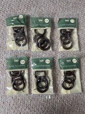 Dunelm Wooden Curtain Rings 4 X 6 24 Total | Curtain Accessories New | Free P&P!
