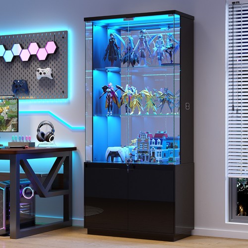 Tall display cabinet with - display,