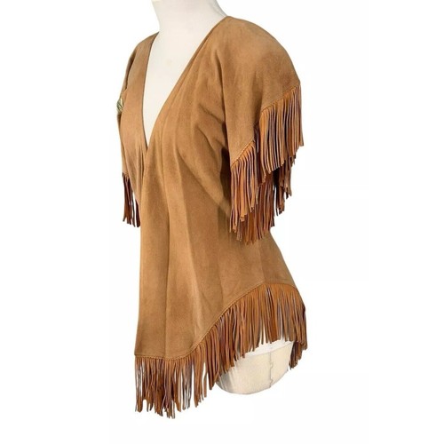 Vintage lamb skin suede fringe - lamb,