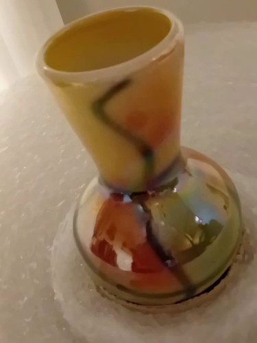 Unusual vintage vase lustre