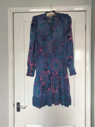 Purple and navy dress from - , fat