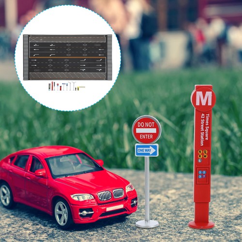 Set road signs toy - 1, miniature