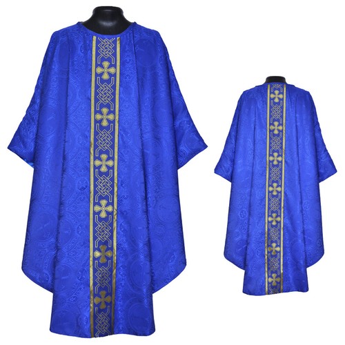 Dark blue chasuble clergy - blue,