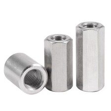 Hex round stud connector - hex,