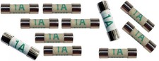 10 X 1 AMP SHAVER FUSES BS646 1AMP MINI FUSE 20MM X 5MM
