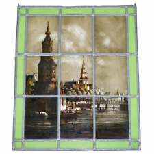 19TH CENTURY CIRCA 1860 FRENCH STAINED GLASS LEAD LINED WINDOW HAND MADE