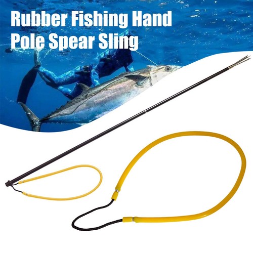 Rubber fishing hand pole spear - fishing,