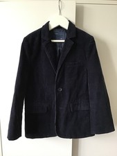 Boy's NEXT Navy Blue Corduroy Blazer Size 9 Year Old