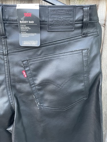 Levis leather trousers baggy - leather,