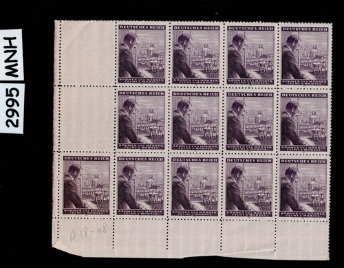 Mnh stamp block b18 bohemia - block,