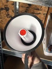 Pyle 40W PMP40 Megaphone Speaker Loud Bullhorn 9X8X13, White