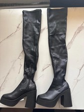Asos design black leather - black, pu