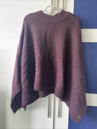 Lipsy burgundy wool poncho - lipsy,