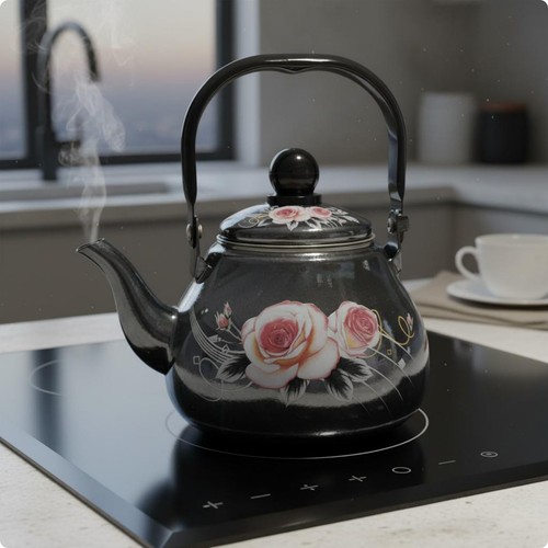 Enamel tea kettle - tea,