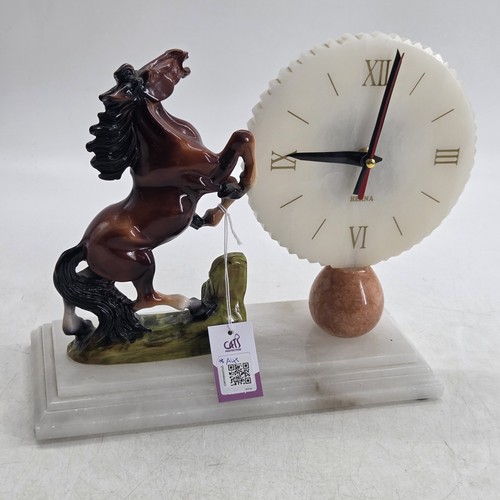 Herna mantle marble clock - mantle,