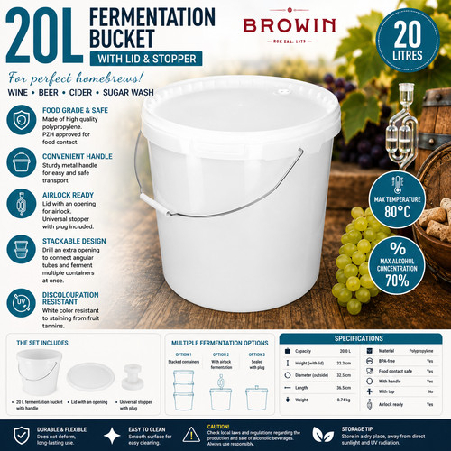 20l wine beer fermenter - beer,