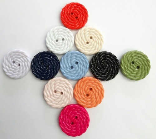 Rope twist buttons 2 hole - 2,