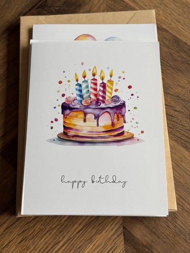Watercolour happy birthday - watercolour,