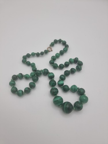 Vintage 14mm 9mm malachite - vintage,
