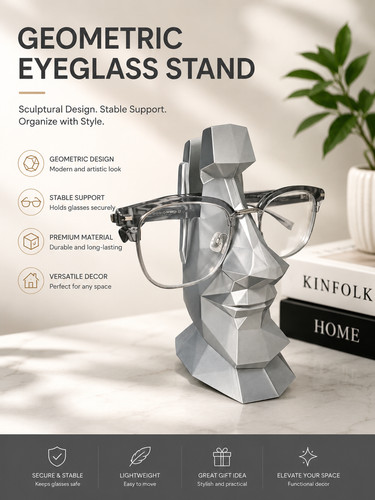 Geometric eyeglass stand - geometric,