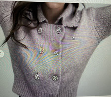 NWOT Zara Purple Gem Crystals