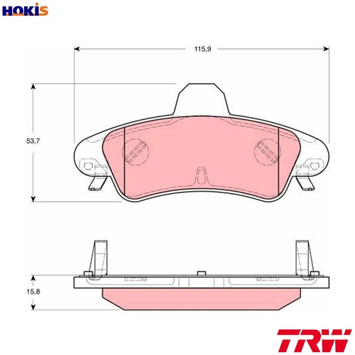 Brake pad set disc - pad,