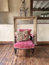 Original Rare Unique Georgian Antique Mahogany Fireside Reading Tub Chair