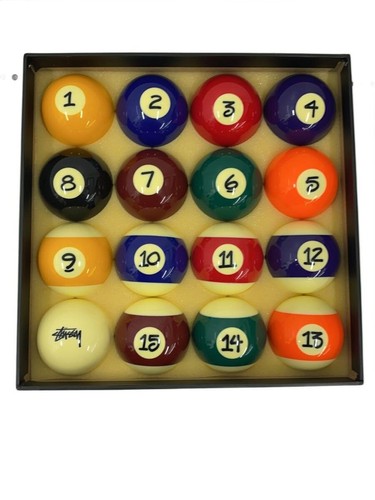 Stussy billiard ball set - billiard,