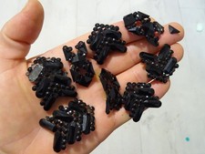 Antique French Jet Victorian Black Mourning Jewellery Hair Decorations Parts