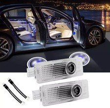 4Pcs Car Door Projector Laser Led Lights Courtesy Puddle Shadow Lamps For BMW