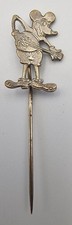 Disney MICKEY MOUSE pin badge - metal 1920s or 1930s Playing mandolin RARE