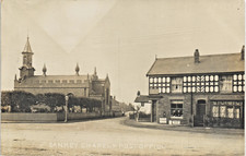 Sankey near Warrington. Chapel & Post Office by H.E. Tonge, Latchford.