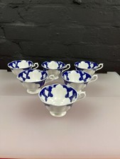 6 x Royal Crown Derby Unfinished Imari Peony Replacement Footed Tea Cups 2 Sets